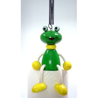 Holzspielzeug Schwingfigur Frosch BxLxH 100x70x120mm - Bunt