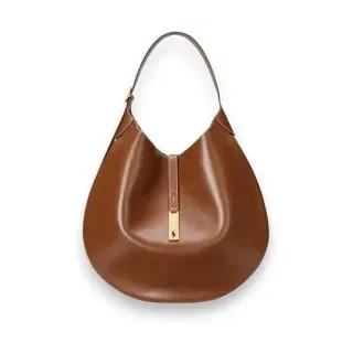 Polo Ralph Lauren für Damen. 428867518009 Große braune Leder-Schultertasche Polo ID (OSFA), Lässig