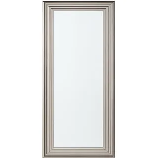 Beliani Wandspiegel silber rechteckig 50/130 cm Chatain , Kunststoff , Rechteckig , 50x130x3 cm , Spiegel, Wandspiegel