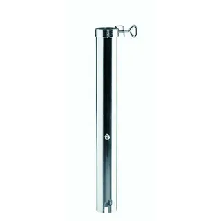 Schneider Bodenhülse Aluminium Grau