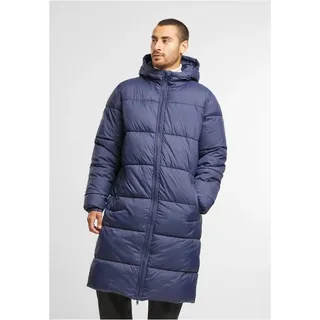 URBAN CLASSICS Long Puffer Mantel blau M