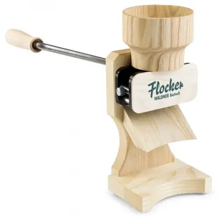 Waldner Flocker 180g - Manuelle Flockenquetsche aus Eschenholz mit Edelstahlwalzen