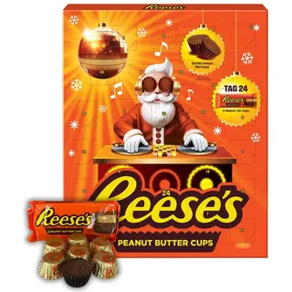 Reese's Peanut Butter Adventskalender | Erdnussbutter umschlossen von Milchschokolade | Alles außer gewöhnlich |Weihnachtscountdown mit Reese‘s | 1 x 242g