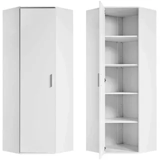 mokebo Eckschrank Der Lange 60 x 180 x 34 cm Weiß