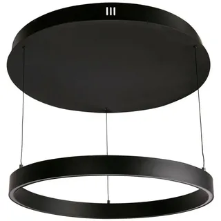 Led-Hängeleuchte , Schwarz , Metall , rund , 11.5 cm , Lampen & Leuchten, Leuchtenserien