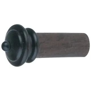 GEWA Violinknopf, Endknopf Violine, Modell Hill, Ebenholz 4/4-3/4, schwarzer Knopf