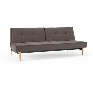 Innovation Living TM Schlafsofa »Splitback, Rückenlehnen einzeln verstellbar, komfortabel mit Federkern« mit hellen Styletto Beinen, in skandinavischen Design, grau