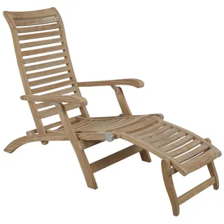 Brafab Karlo Liegestuhl Teak natur klappbar