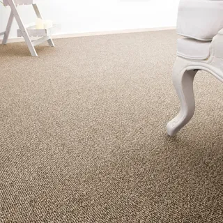 Teppichboden ANDIAMO "Carlos, Feinschlinge, Made in Netherlands", beige, B:500cm H:6,5mm L:350cm, Polypropylen, Teppiche, Teppichboden, melierte Optik, Breite 200, 400 cm oder 500 cm, strapazierfähig