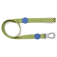 MORSO® Hundeleine für mittelgroße Hunde, Größe SM 120 cm, Gelb und Hellblau