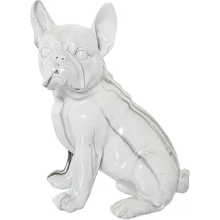 Deko-Figur Alexandra House Living Kunststoff Hund 15 x 18 x 23 cm Marmor