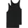 Herren 2 Pack Ohne Arm 95/5 organisch katoenen onderhemd met smalle bandjes Unterw sche schwarz XL EU