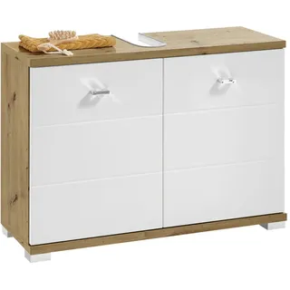 Livetastic Waschbeckenunterschrank , holzfarben , Maße cm B: 80 H: 57 T: 30.0