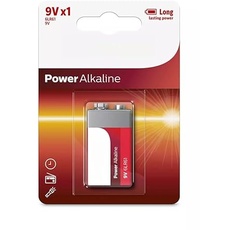 Batterie 9V/6LR61 Alkaline, 1 Stück, für Geräte mit hohem Stromverbrauch