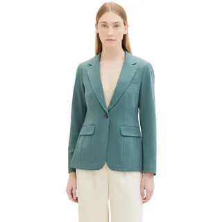 TOM TAILOR Damen Regular Fit Basic Blazer, 10697 - Sea Pine Green, 36