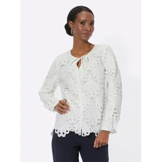 CREATION L creation L, Spitzenbluse, beige