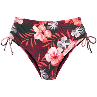 LASCANA Highwaist-Bikini-Hose "Loria" mit Shaping-Effekt, oliv, orange
