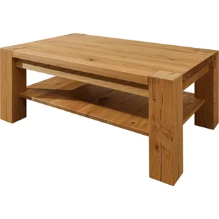 MASSIVMOEBEL24.DE Couchtisch Wildeiche 110x70x45 braun geölt KENT #315 - Braun
