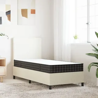 vidaXL Matratze Bonnell-Federkern Mittel 80x200 cm - Schwarz, Grau, Weiß
