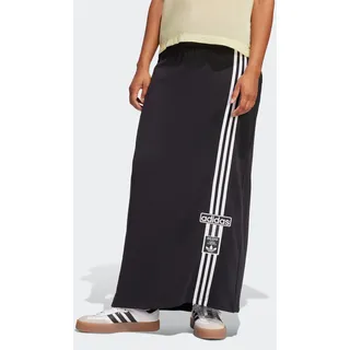Sweatrock ADIDAS ORIGINALS "ADIBREAK MAXI", Damen, Gr. XS, schwarz, Obermaterial: 100% Baumwolle, Röcke Sweatrock, aus French Terry, sportlicher Stil, mit 3-Streifen
