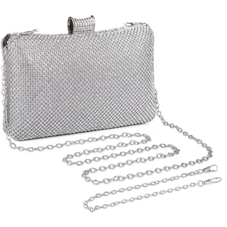 BAIGIO Damen Clutches Elegant Abendtasche Brauttasche Clutch mit Abnehmbarer Kette Formal Handtasche fur Hochzeit Party Prom