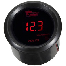 Mintice Universal 2" 52mm Auto KFZ Instrument Voltmeter Rot LED Licht Anzeige Digital Batteriespannung Messgerät