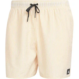 Adidas Herren Stripey Classics Swim Short Length Badehose, Spark/White, L