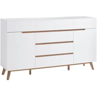 MCA Furniture Cervo 169 x 101 x 40 cm weiß / eichefarben