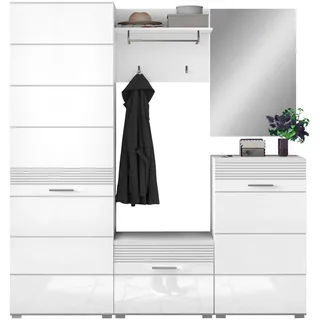 xonox.home Linus Garderobenschrank 170x190x37 weiß