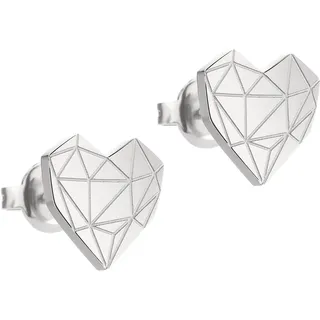 Liebeskind Berlin Ohrstecker Herz Edelstahl silber 89139589
