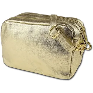 Toscanto Damen Umhängetasche Leder tasche gold OTT809UZ