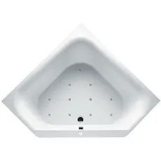 RIHO Austin Eck-Badewanne, mit Air-System, 2-Sitzer, 145x145x48cm, 270 Liter, weiß, B0050, Ausführung: Version links