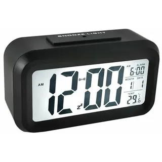 Uhr Wecker Tischuhr Thermometer Alarm Clock Uhr Datum leuchtet Licht Snooze Time