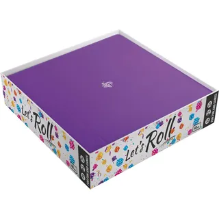 Asmodee Gamegenic, Magnetic Dice Tray Square Black/Purple,