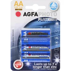 AGFAPHOTO Alkaline (4 Stk., AA), Batterien + Akkus
