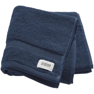Schöner Wohnen Handtuch , Dunkelblau , Textil , Uni , 50x100 cm , Oeko-Tex® Standard 100 , saugfähig, Aufhängeschlaufe, durchgefärbt, angenehm weich, hochwertige Qualität, schnelltrocknend , Heimtextilien, Badtextilien, Handtücher