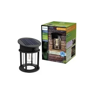 Philips LED Geri 929004633001 Solar-Außenwandleuchte mit Bewegungsmelder LED 3.2 W Schwarz