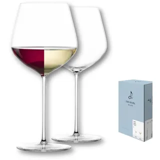 Zwiesel Glas Weingläser für Rot- & Weißwein Vuelo (2 Stk) wie handgefertigt | aus Tritan®-Kristallglas, besonders leicht, robust, langlebig, pflegeleicht & spülmaschinenfest