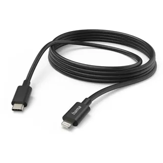 Hama 00187274 Lightning-Kabel 3 m (Schwarz)
