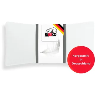 RIBECO Johanna Kopfkissen 40 x 80 cm Weiß