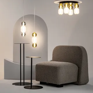Maytoni Moderne Hängelampe Chrom Glas LED 16W Drop Kollektion 3000K 2000lm - Silber