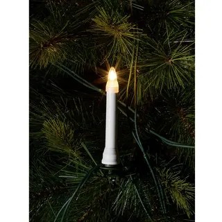 Konstsmide 1005-000 Weihnachtsbaum-Beleuchtung Kerze Außen netzbetrieben Anzahl Leuchtmittel 16 Glühlampe Klar Beleuchtete Länge: 10.5 m
