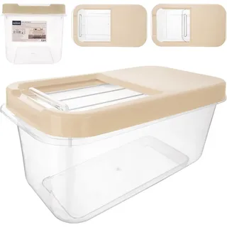 Orion Aufbewahrungsbehälter Aufbewahrungsbox Vorratsdose Kunststoff-Behälter mit Deckel 7,5 L - Transparent