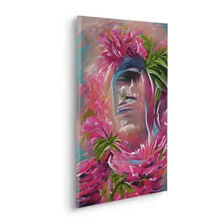 KOMAR Leinwandbild »Hawaiana - Größe 40 x 60 cm« Natur 1 Stk. tlg. Keilrahmenbild mi Echtholzrahmen, bunt