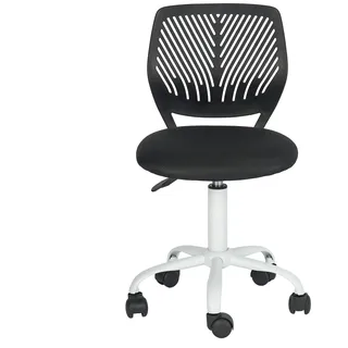 FurnitureR Schreibtischstuhl, ergonomischer Drehstuhl ohne Armlehnen, höhenverstellbarer Bürostuhl mit Rollen, komfortabler Arbeitsstuhl für Home Office, Schlafzimmer und Arbeitszimmer