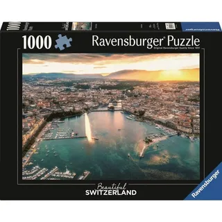 RAVENSBURGER Puzzle Der Fall der Sonne im Herzen von Genf 1000 dlks