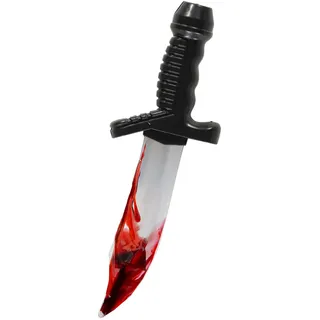 amscan 9918108 - Adults Halloween Plastic Knife with Encased Liquid Fancy Dress Accessory