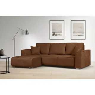 OTTO home Eckcouch Polyester 2-Sitzer Braun