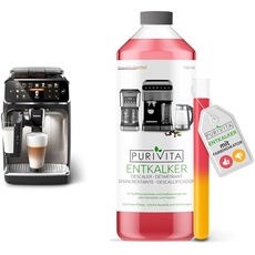 Philips Domestic Appliances 5400 Series Kaffeevollautomat - LatteGo-Milchsystem & Purivita - Universal Entkalker 750 ml für Kaffeevollautomaten - Für alle bekannten Marken geeignet, 1 Flasche