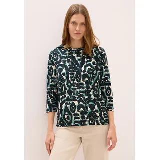 Cecil Kapuzensweatshirt gemustert grün S